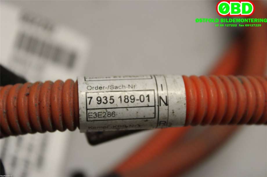 Kabel høy volt (HV) hybrid til BMW 2-Serie 2014-2021 (F22/F23) (F22/F23) (BMW|01 10 4 444 444||7935189)