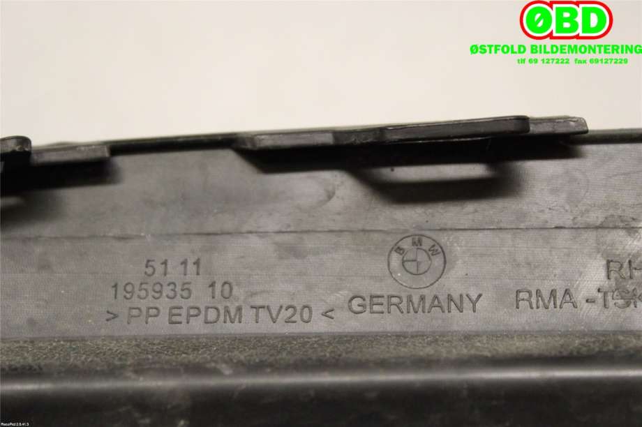 Diverse deler til BMW 2-Serie 2014-2021 (F22/F23) (F22/F23) (BMW|51 11 7 932 854|)