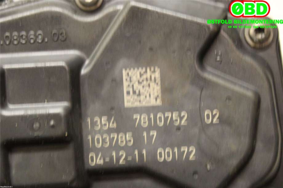 Spjeldhus til BMW 3-Serie 2012-2018 (F30/F31/F34) (F30/F31/F34) (BMW|13 54 7 810 752||13547810752)