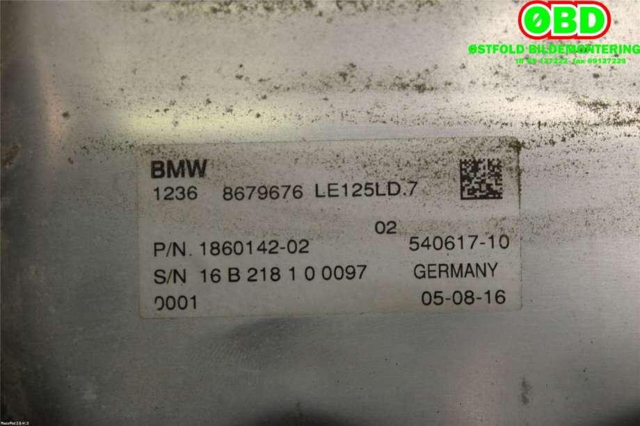 Diverse deler til BMW i3 2013-2022  (BMW||1860142|12368679676)
