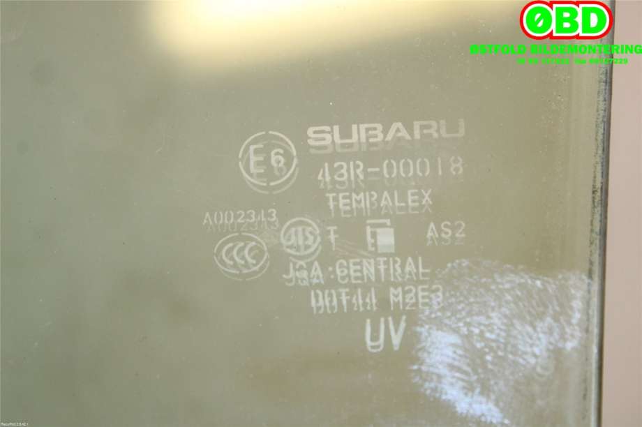 Siderute høyre bak til Subaru Outback 2009-2014 (Type IV)  (SUBARU|62011AJ100|)
