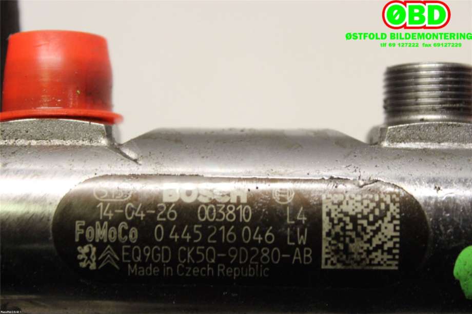 Dyseskinne (fuelrail) til Land Rover Discovery 2017-->> (Type V)  (|0445216046)