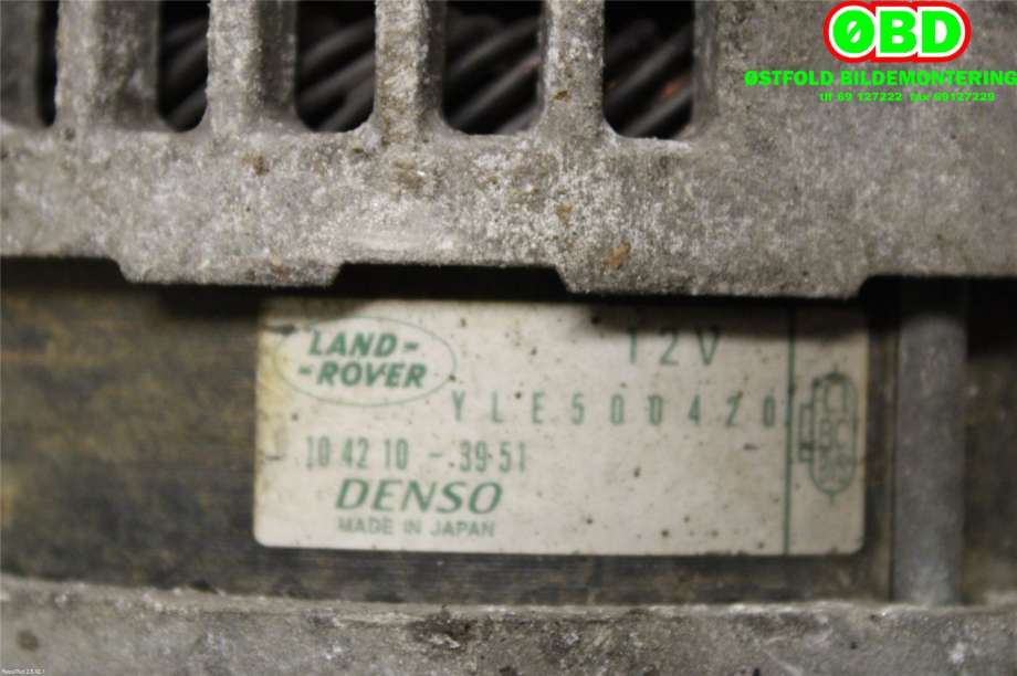 Dynamo til Land Rover Range Rover Sport 2005-2013  (LAND-ROVER|YLE500200|LR133249|YLE500420)
