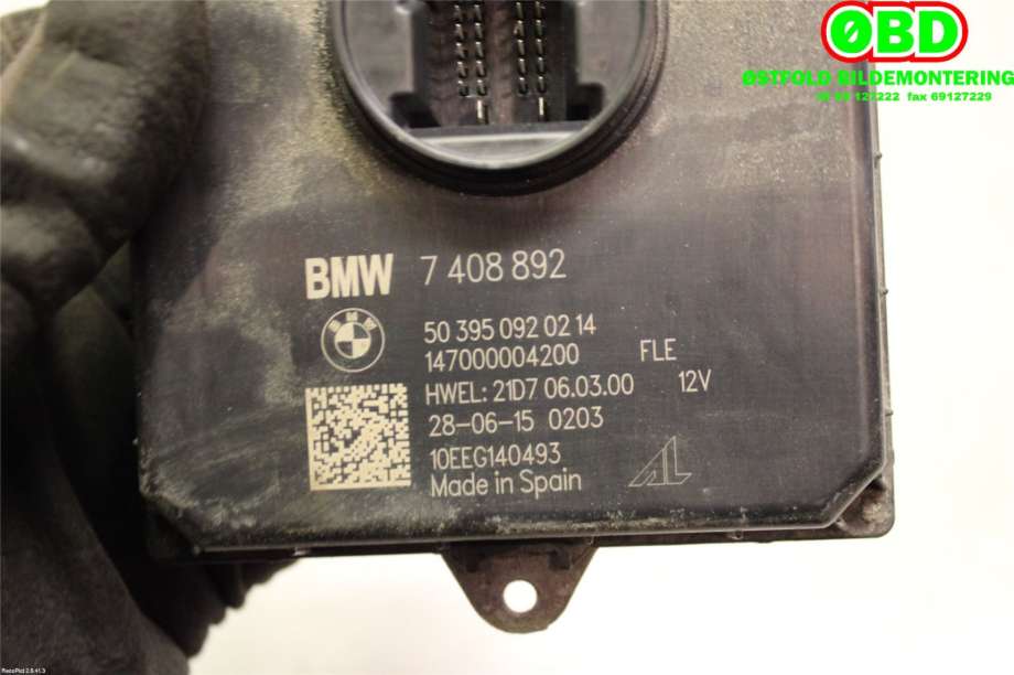 Styreenhet xenon/ballast til BMW i3 2013-2022  (BMW|63 11 7 492 089||7408892)