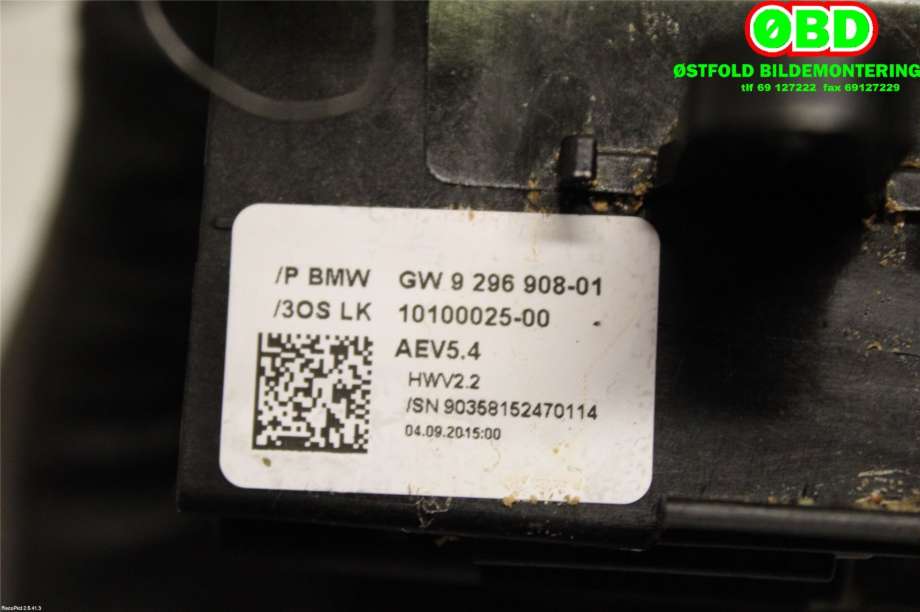 Girstang/girvelger automat til BMW 5-Serie 2010-2017 (F10/F11) (F10/F11) (BMW|61 31 7 950 398||9296908)
