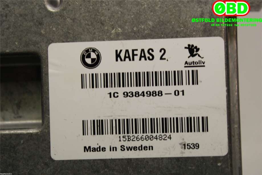 Styreenhet diverse til BMW 5-Serie 2010-2017 (F10/F11) (F10/F11) (BMW|66 51 9 107 381||9384988)