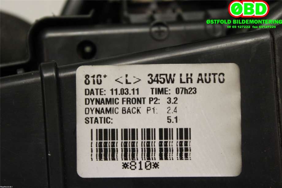 Varmeapparat motor til Toyota Avensis 2009-2015 (Type III, Fase 1)  (TOYOTA|8710302150|2727008103|)