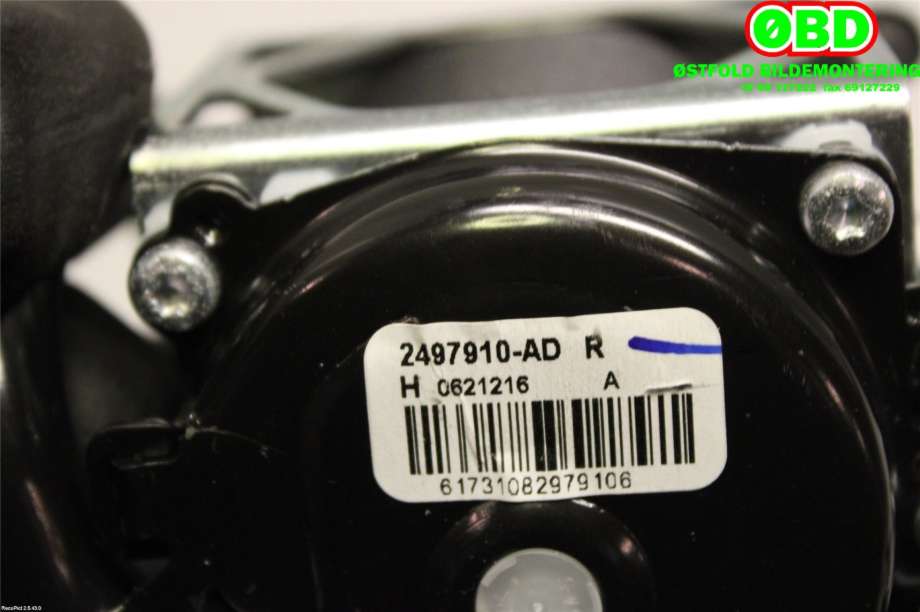 Airbag beltestrammer til Mazda 2 2015-2019 (Type III, Fase 1) (MAZDA|DA6A57L30B|)