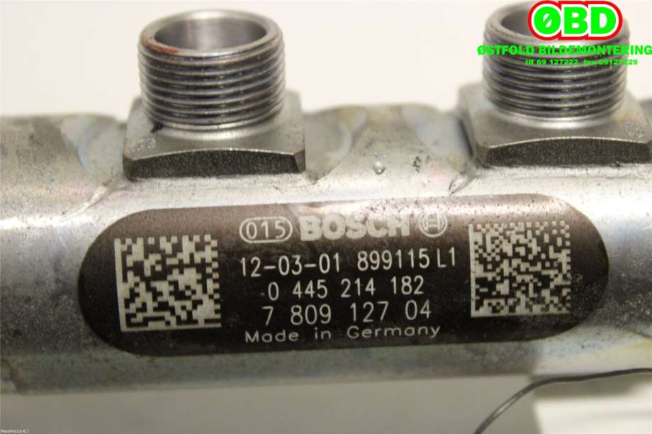 Dyseskinne (fuelrail) til BMW 3-Serie 2012-2018 (F30/F31/F34) (F30/F31/F34) (BMW|13 53 7 809 127|0445214182|7809127)