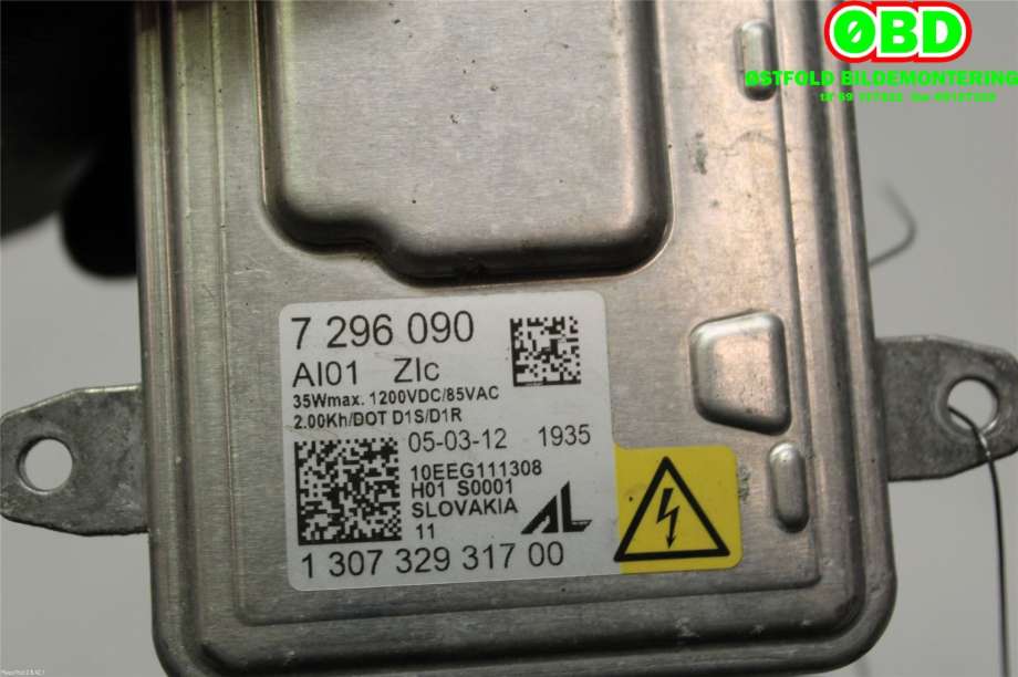 Styreenhet xenon/ballast til BMW 3-Serie 2012-2018 (F30/F31/F34) (F30/F31/F34) (BMW|63 11 7 317 408|130732931700|7296090)