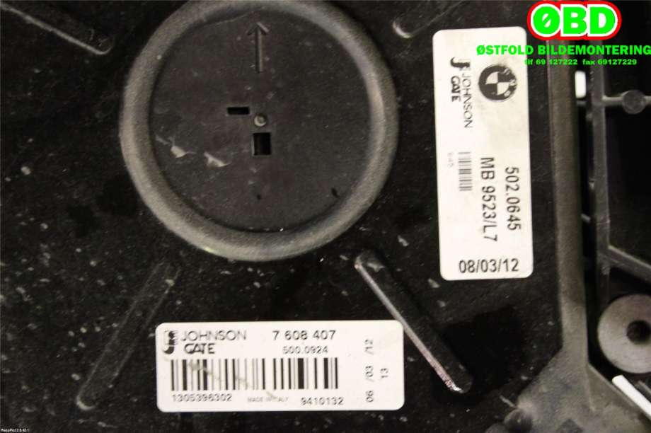 Kjølevifte til BMW 3-Serie 2012-2018 (F30/F31/F34) (F30/F31/F34) (BMW|17 42 7 640 508|)