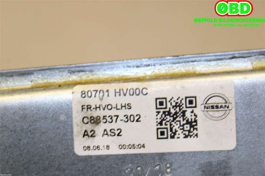 Ruteheis venstre foran til Nissan Qashqai 2014-2021 (Type II)  (NISSAN|80701HV00B||80701HV00C)