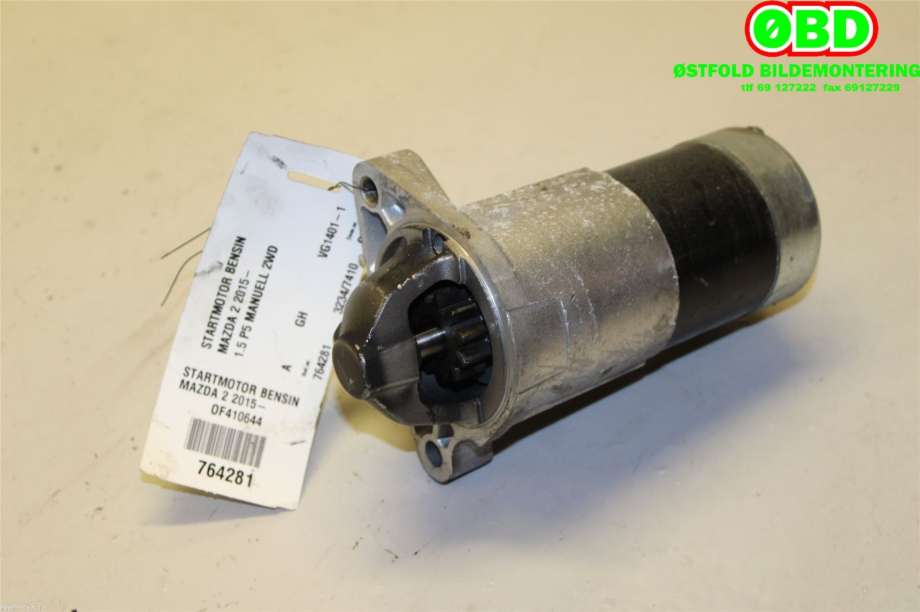 Starter til Mazda 2 2015-2019 (Type III, Fase 1) (MAZDA|P55W18400|M000T89281ZC|)