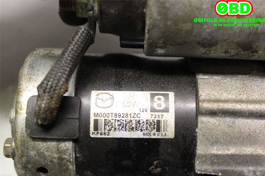 Starter til Mazda 2 2015-2019 (Type III, Fase 1) (MAZDA|P55W18400|M000T89281ZC|)
