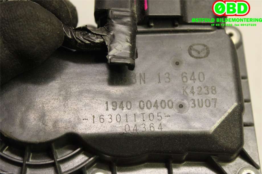 Spjeldhus til Mazda 2 2015-2019 (Type III, Fase 1)  (MAZDA|P53N13640|)