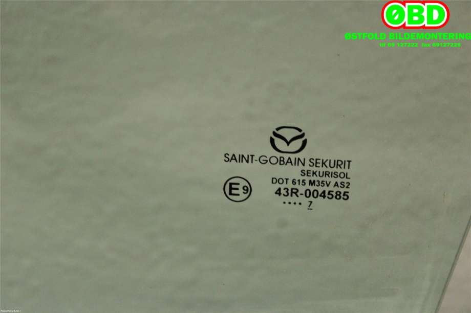 Siderute venstre foran til Mazda 2 2015-2019 (Type III, Fase 1)  (MAZDA|DA6C59510|)