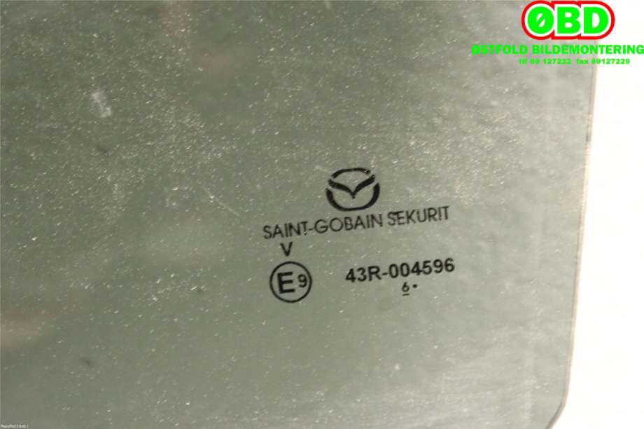 Siderute venstre bak til Mazda 2 2015-2019 (Type III, Fase 1)  (MAZDA|DA6D73510|)