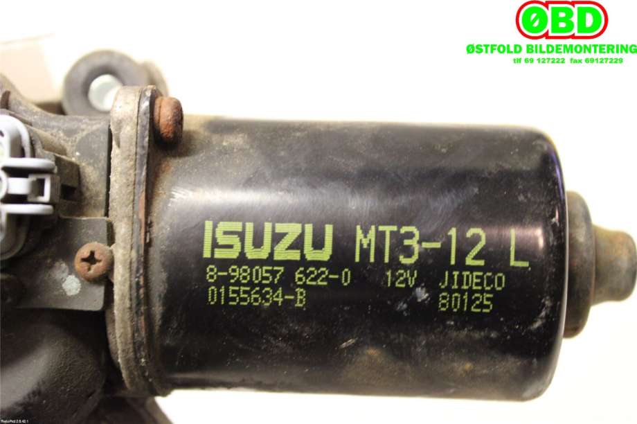 Viskermotor frontrute til Isuzu D-Max 2007-2012 (Type I)  (ISUZU|8-98057-622-0||8980576220)