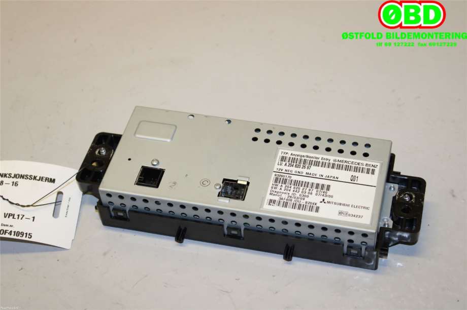 Instrument kjørecomputer til Mercedes GLK 2008-2015 (X204) (X204) (MERCEDES|A 204 820 26 97||2048202697)