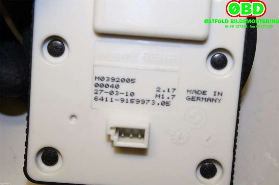 Varmeapparat diverse til BMW 5-Serie 2010-2017 (F10/F11) (F10/F11) (BMW|64 11 9 159 973||64119159973)