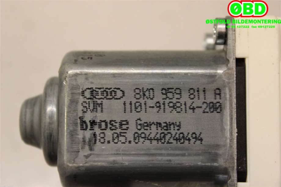 Ruteheis venstre bak til Audi Q5 2008-2012 (Type I, Fase 1)  (AUDI|8K0 959 811 A||8K0959811A)