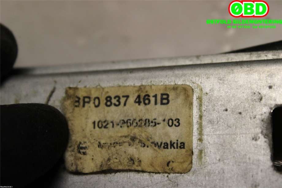 Ruteheis til Audi Q5 2008-2012 (Type I, Fase 1)  (AUDI|8R0 837 461 F|8R0 837 461 H|8R0837461B)
