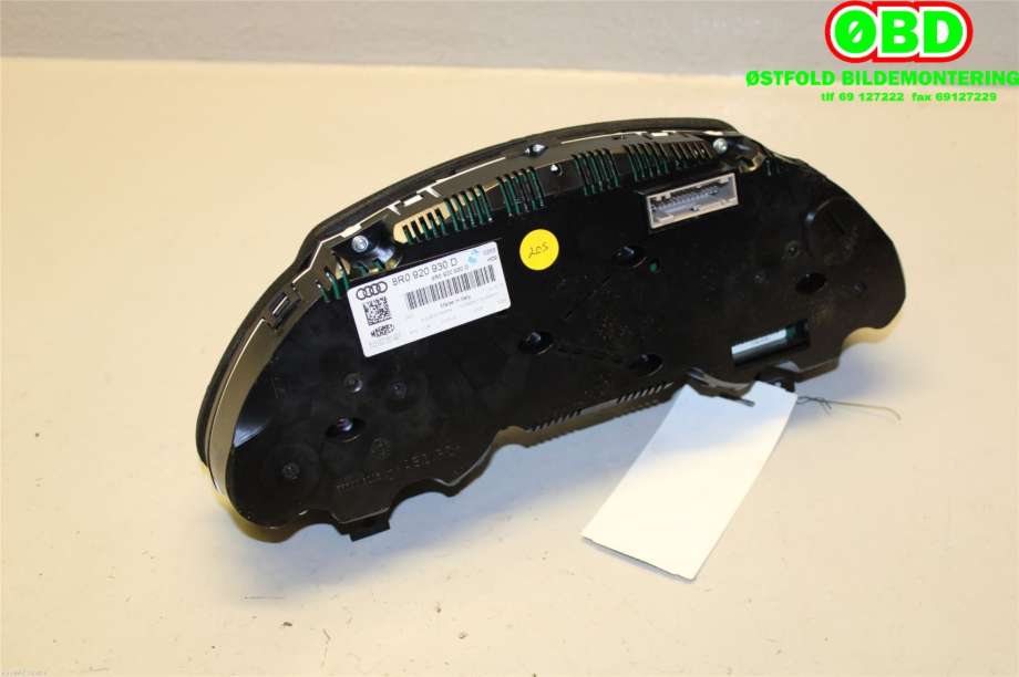 Instrumentpanel til Audi Q5 2008-2012 (Type I, Fase 1)  (AUDI|8R0 920 930 D|8R0 920 930 DX|8R0920930D)