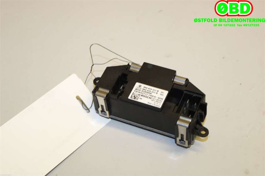 Varmeapparat motstand til Audi Q5 2008-2012 (Type I, Fase 1)  (AUDI|8K0 820 521 B||8K0820521B)
