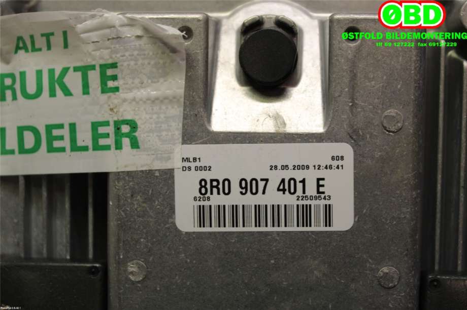 Styreenhet motor til Audi Q5 2008-2012 (Type I, Fase 1)  (AUDI|8R0 990 990 A||8R0907401E)