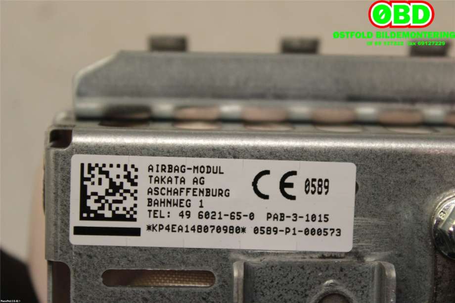 Airbag passasjer til Nissan Qashqai 2014-2021 (Type II) (NISSAN|985154EA0A|)