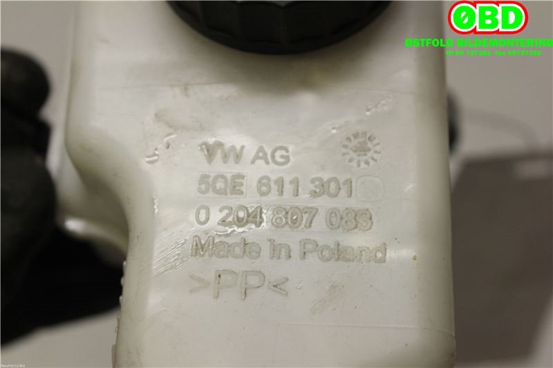 Bremsepumpe hoved til Audi A3 2016-2020 (Type III, Fase 2)  (AUDI|5QE611015AH|)
