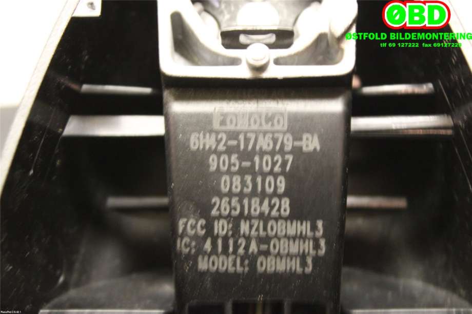 Speil innvendig til Jaguar XF 2008-2015 (X250) (X250) (JAGUAR|C2Z2839|C2D16250|6H4217A679BA)