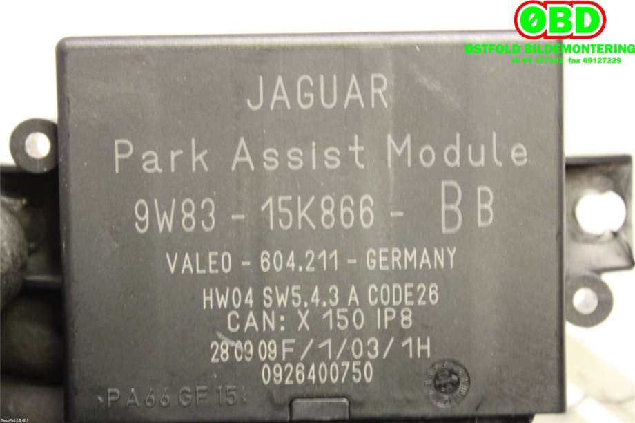 Styreenhet parkering til Jaguar XF 2008-2015 (X250) (X250) (JAGUAR|C2P19570||9W8315K866BB)