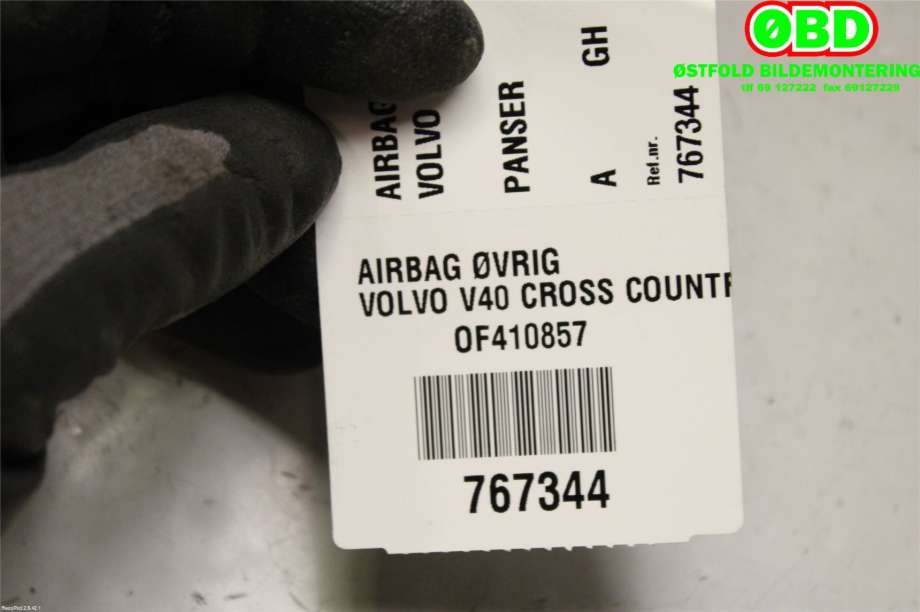 Airbag diverse til Volvo V40 2012-2019 (VOLVO|31404289|)