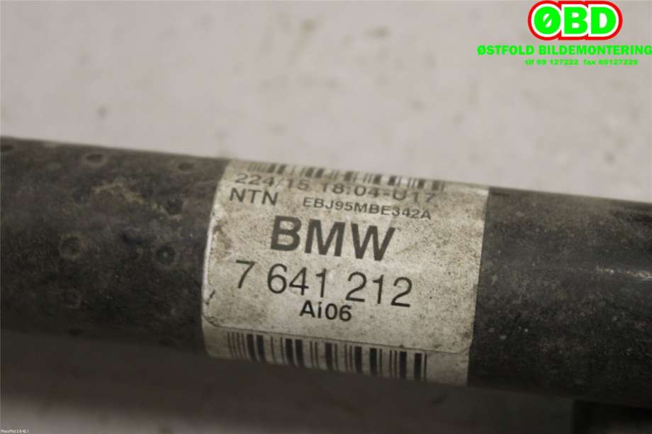 Drivaksel høyre bak, elbil til BMW i3 2013-2022  (BMW|33207641212||7641212)