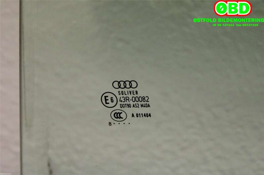 Siderute venstre bak til Audi A4 2007-2014 (Type IV) (B8) (B8) (AUDI|8K9 845 205 E|)