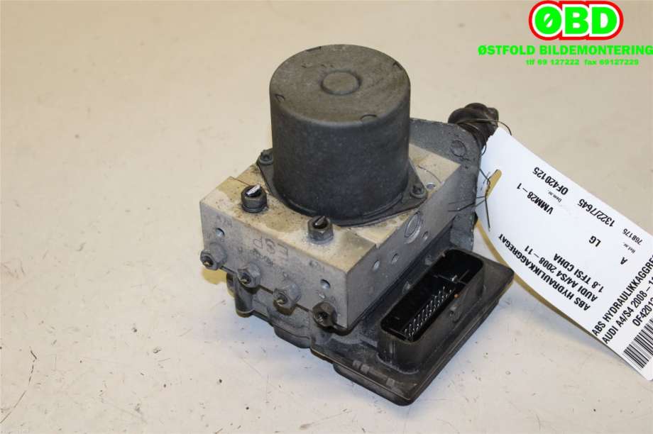 ABS sentral til Audi A4 2007-2014 (Type IV) (B8) (B8) (AUDI|8K0 614 517 CR|8K0 614 517 FM|8K0614517CP)