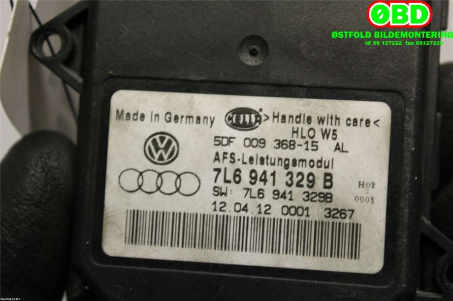 Styreenhet xenon/ballast til Škoda Octavia 2009-2013 (Type II, Fase 2) (SKODA|7L6 941 329 B||7L6941329B)