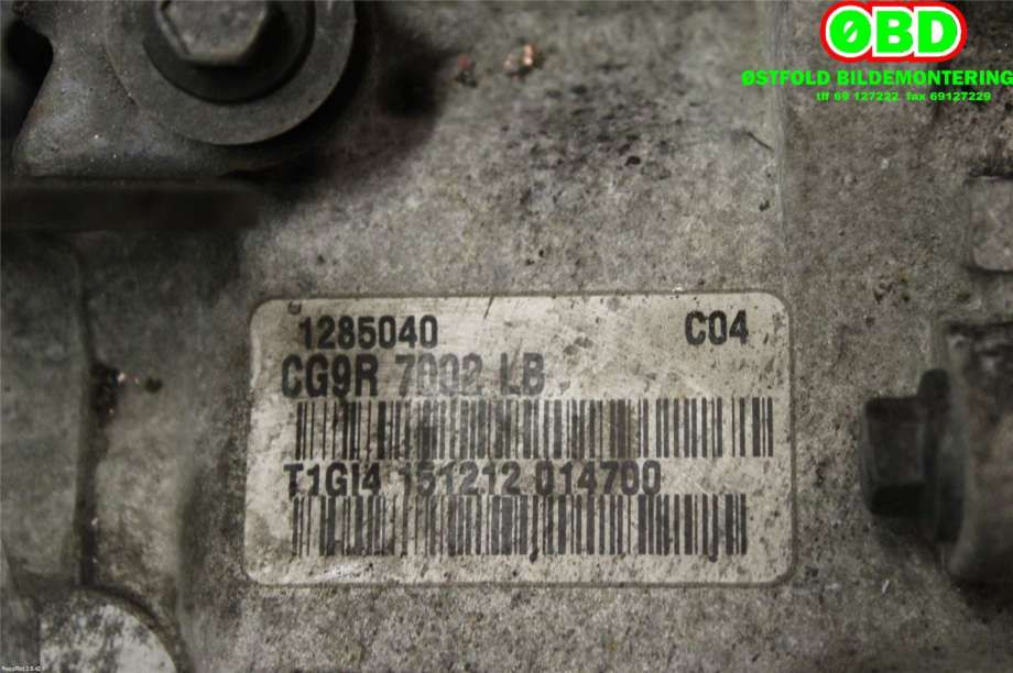 Girkasse manuell 6-trinn til Volvo XC60 2008-2013 (Type I, Fase 1)  (VOLVO|36001575||1285040)