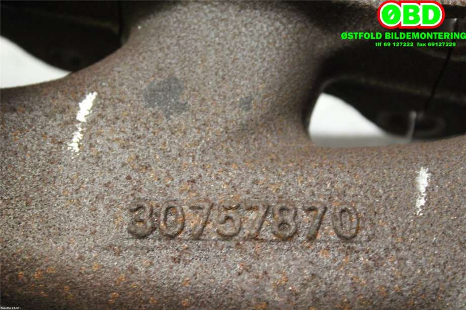 Manifold eksos til Volvo XC60 2008-2013 (Type I, Fase 1)  (VOLVO|30757870|)