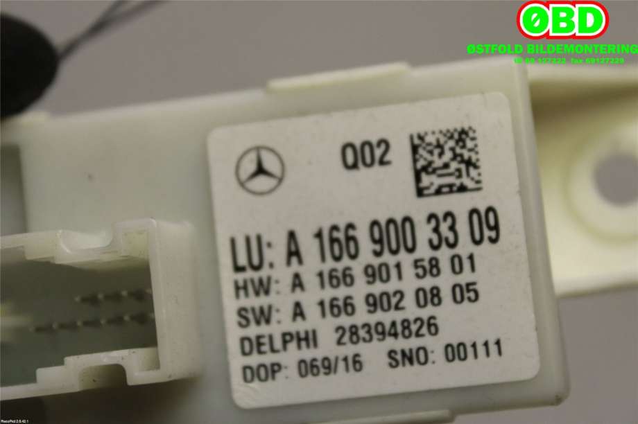 Styreenhet xenon/ballast til Mercedes B-Klasse 2011-2018 (W246) (W246) (MERCEDES|A 166 900 33 09||1669003309)