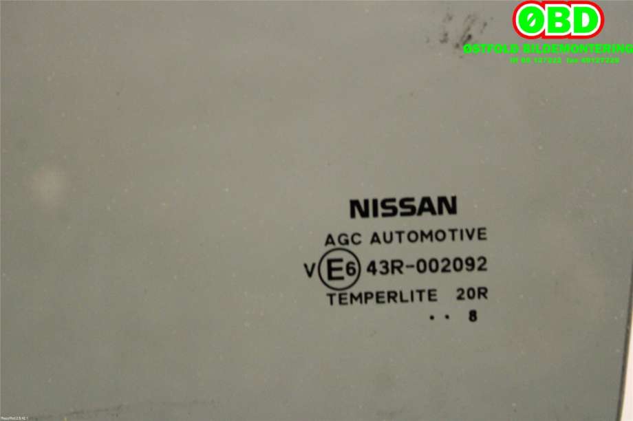 Siderute venstre bak til Nissan Qashqai 2014-2021 (Type II) (NISSAN|82301HV00B|)
