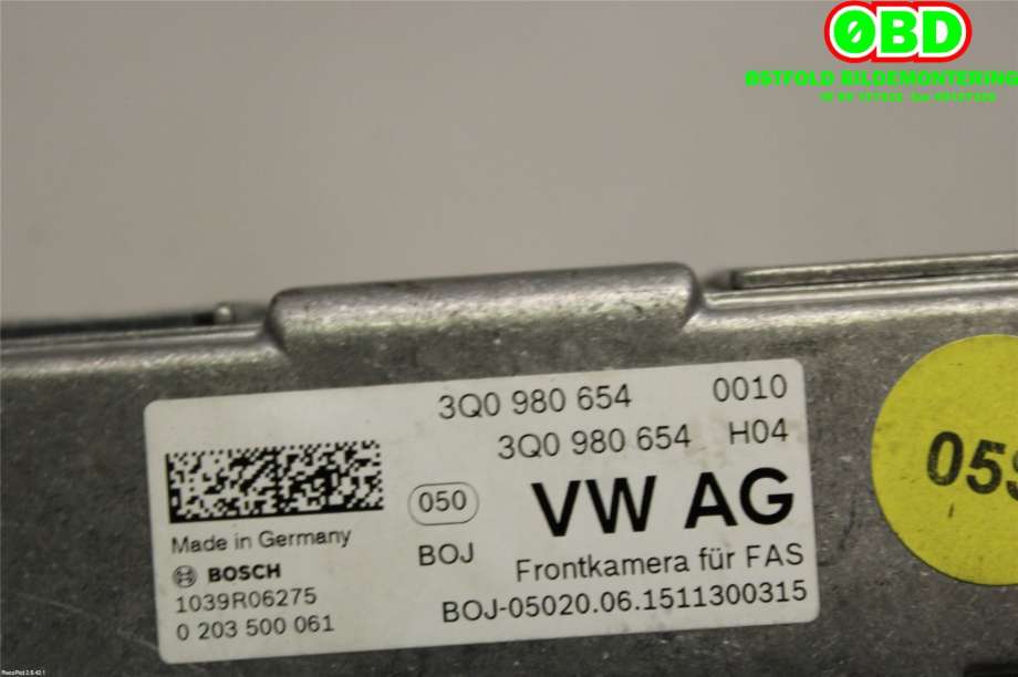 Sensor radar til Škoda Superb 2015-->> (Type III)  (SKODA|3Q0 980 654|3Q0 980 654 G|3Q0980654)
