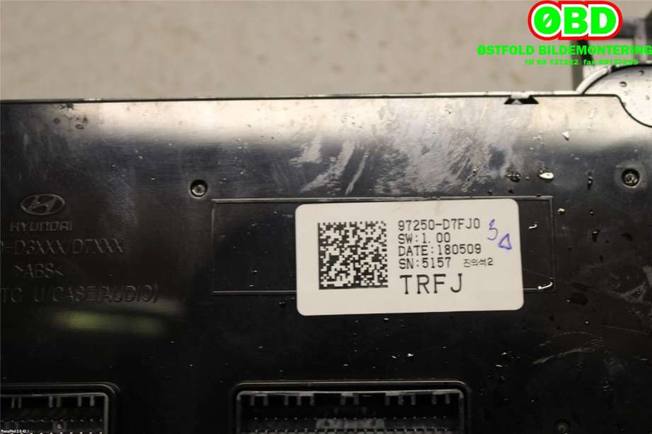 Varmeapparat betjening til Hyundai Tucson 2003-2009  (|97250D7FJ0)