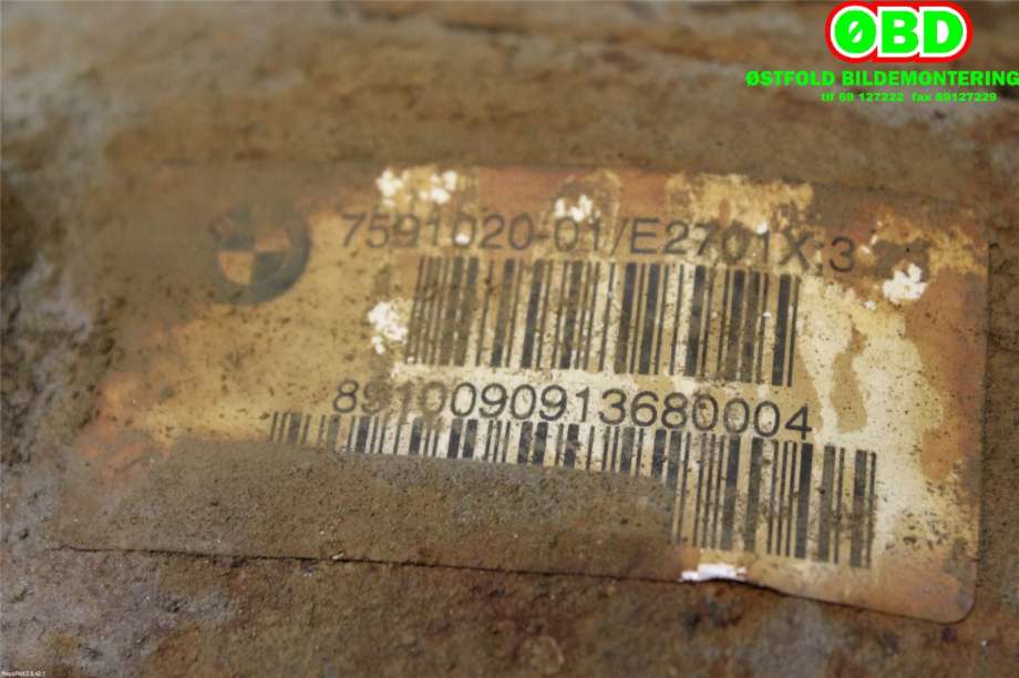 Kardang klokke bak til BMW 3-Serie 2005-2011 (E90/E91/E92/E93) (E90/E91/E92/E93) (BMW|33 10 7 591 021||7591020)
