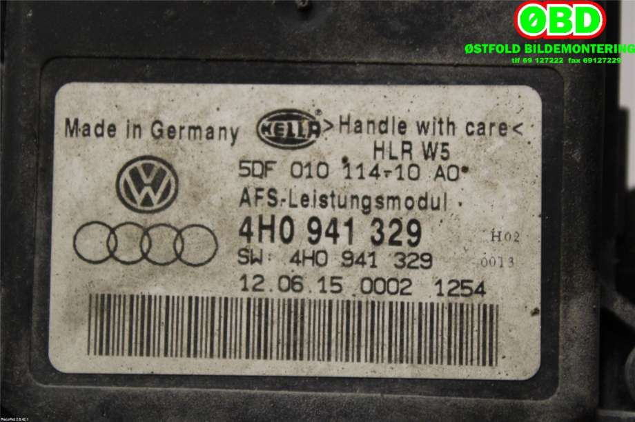 Styreenhet xenon/ballast til Škoda Superb 2015-->> (Type III)  (SKODA|4H0 941 329||4H0941329)
