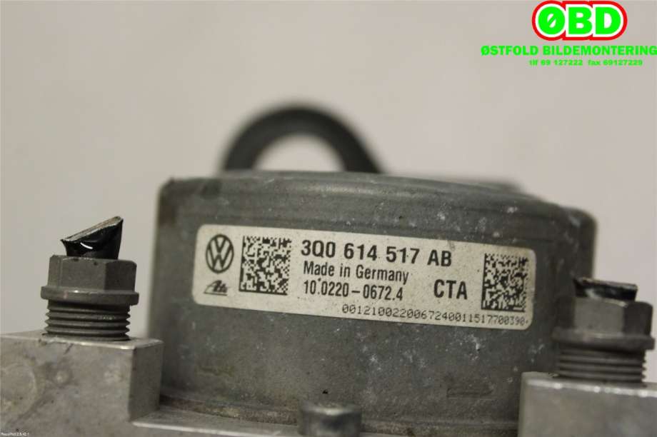 ABS sentral til Škoda Superb 2015-->> (Type III)  (SKODA|3Q0 614 517 AB||3Q0614517AB)