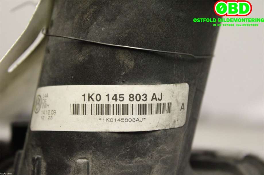 Intercooler til Škoda Octavia 2009-2013 (Type II, Fase 2)  (SKODA|1K0 145 803 AF|1K0 145 803 CG|1K0145803AJ)