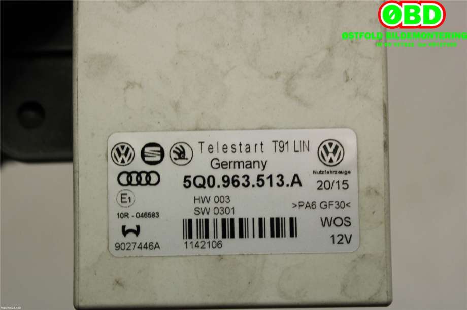 Styreenhet diverse til Škoda Superb 2015-->> (Type III)  (SKODA|5Q0 963 513 A||5Q0963513A)