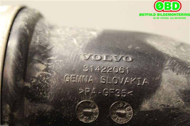 Turbo rør til Volvo V60/V60 CC 2013-2018 (Type I, Fase 2) (VOLVO||31422061)